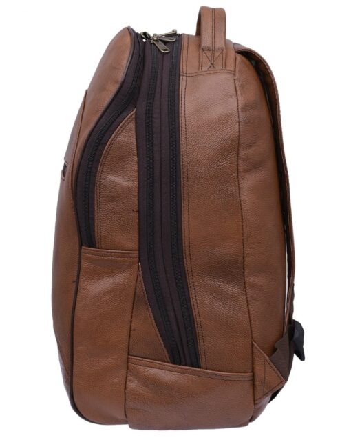 Genuine Leather Black Color ''25'' Liter Laptop Backpack - Ambur Online  Leathers