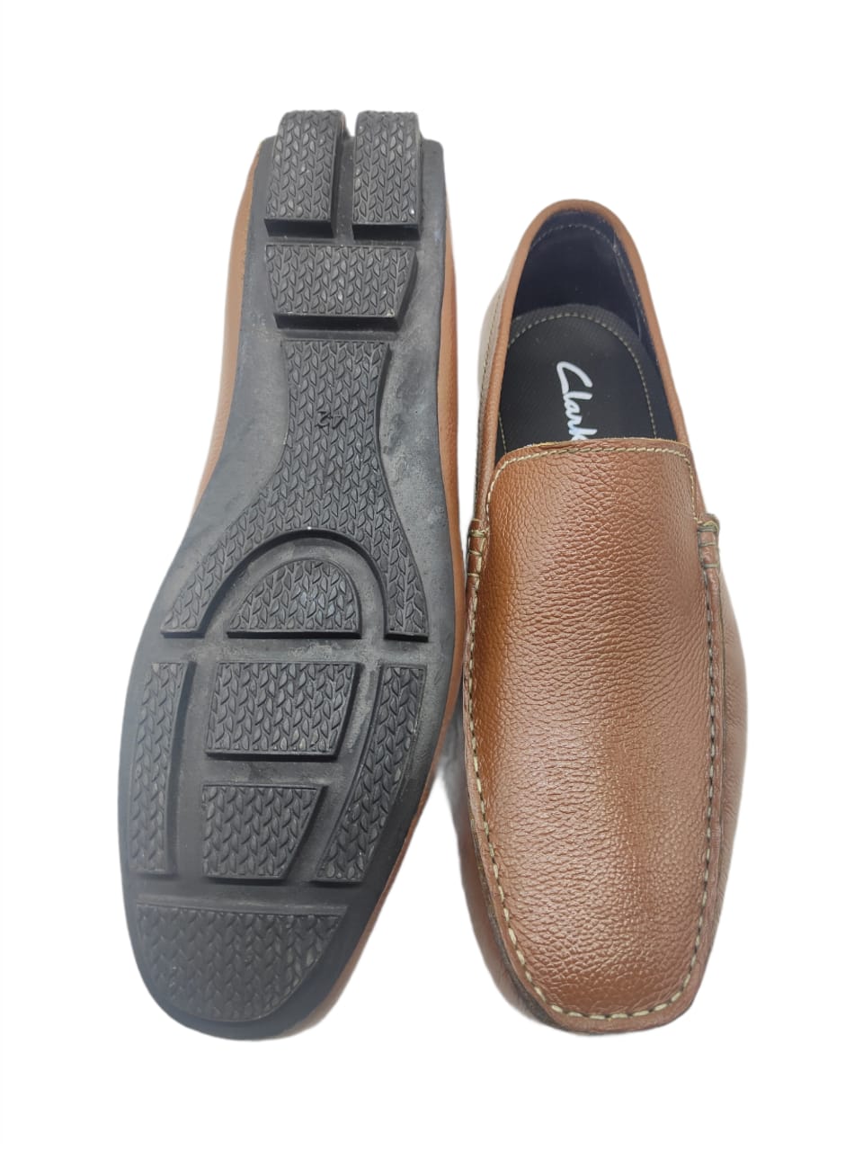 Genuine Leather Black With White Thread LOAFERS – Driving Shoes For Men -  Ambur Online Leathers